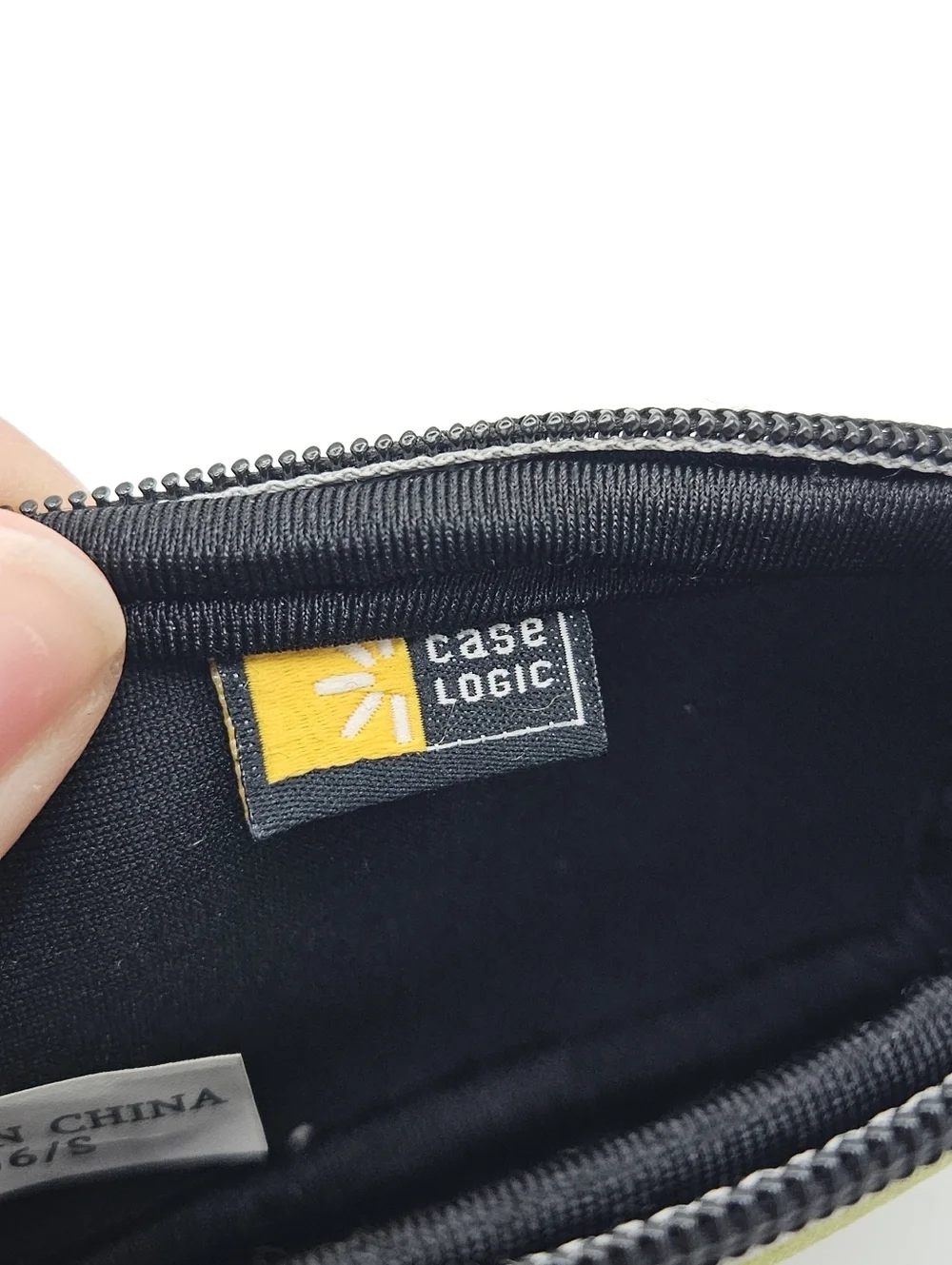Case Logic green zippered neoprene pouch